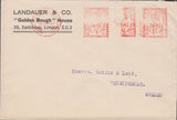 61172 - ADVERTISING/METER MARK 1930 LONDON TO SWEDEN. 1930 envelope London to He...