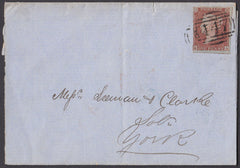 61332 - Pl.158(BA)(SG8). 1853 part wrapper Leeds to York w...