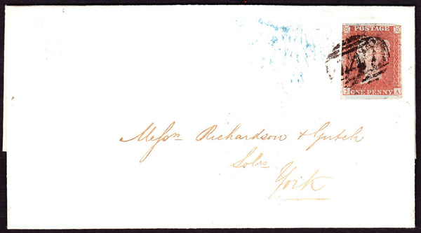 61335 - Pl.97 (JA)(SG8). 1850 wrapper Leeds to York with f...
