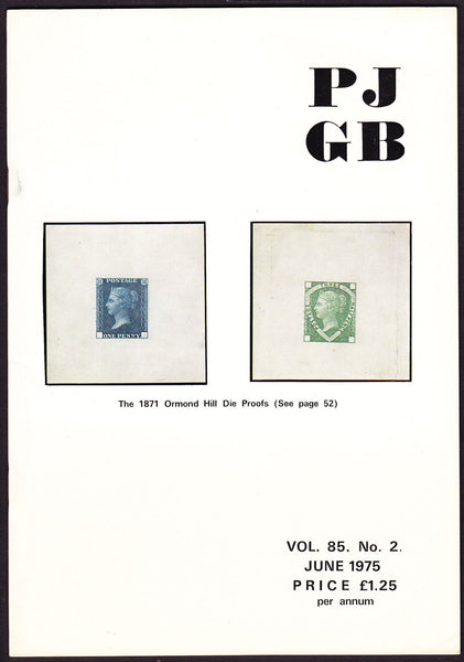 61577 - THE PHILATELIC JOURNAL OF GREAT BRITAIN. vol. 85. ...
