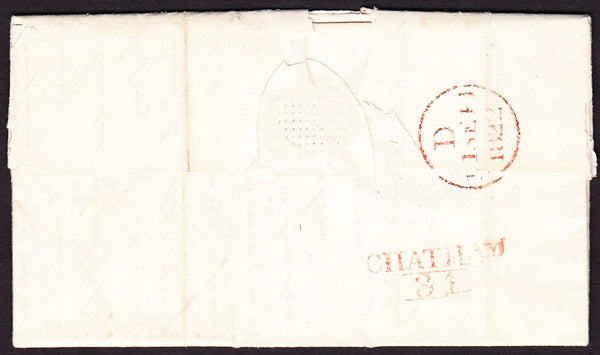 61745 - KENT. 1822 letter Chatham to London dated 10th Sep...