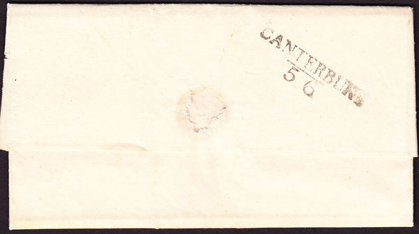 61752 - KENT. 1826 letter Canterbury to Margate dated June...