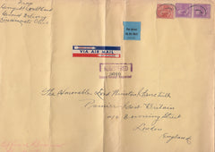 61836 - 1941 MAIL USA TO WINSTON CHURCHILL.  Very large envelope (304x229) Cincinnati USA addressed to