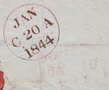 62237 - 1844 DISTINCTIVE MALTESE CROSS OF DUMFRIES ON COVER/PL.36(OH)(SG8). Wrapper