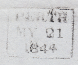62365 - PERTH THIRD TYPE MALTESE CROSS (NON DISTINCTIVE) ON COVER/PL.34 (NG)(SG8).