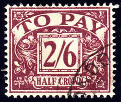 62747 - 1955 5/- multiple St. Edwards Crown postage due (D...