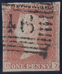 63152 - PL.93(OJ)(SG8). A good used 1849 1d pl. 93 lettere...