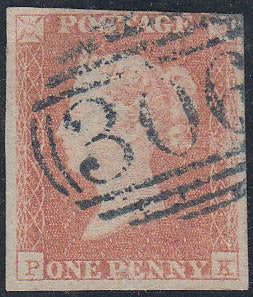 63333 - BLUE '306' NUMERAL OF FROME (SOMERSET)(SPEC. B1xb)/PL.95(PK)(SG8).