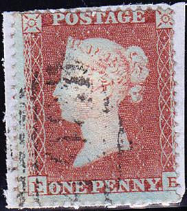 63392 - 1854 1d star plate 183 (SG 17). Fine used lettered...