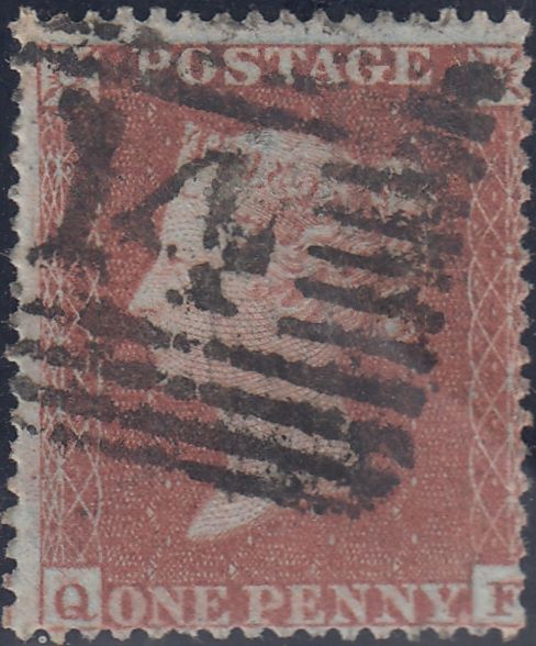 63426 - PL.183 (QF)(SG17). Good used 1854 Die 1 pl. 183 S.C.16 (SG17)