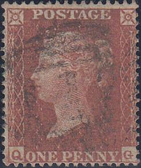 63429 - 1855 die II 1d pl. 9 (QG)S.C.16 (SG 21). Good used...
