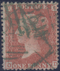 63481 GREEN '186' NUMERAL OF DUBLIN (SPEC C1uc)/1855 SPEC C6.