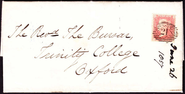 63676 - Die II plate 49 pale red on transitional paper (C9...