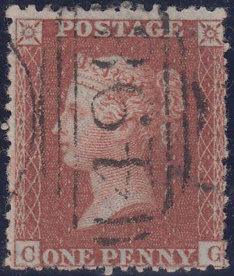 63696 - 1855 DIE 2 PLATE 26 (CG) ALPHABET 3 WATERMARK SMAL...