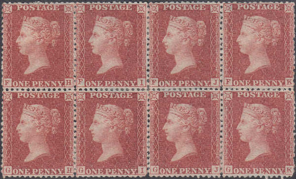 63736 - 1856 DIE II PL.37 RED-BROWN ON BLUED PAPER (SG ...
