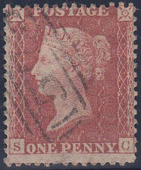 63815 - 1857 die II plate 44 (SG 40)(SC). Good used letter...