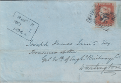 64016 - DARK BLUE SCOTTISH '264' NUMERAL OF NAIRN ON COVER (SPEC B1xb)/PL.43 (MF)(SG8).