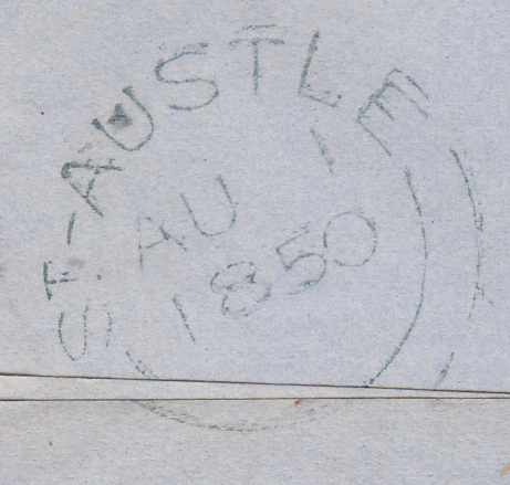 64019 - PALE BLUE NUMERAL OF ST. AUSTELL ON COVER (SPEC B1xb)/PL.97 (SG8)(HH).