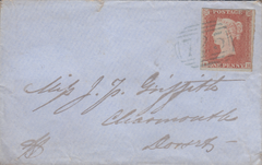 64048 - BLUE '725' NUMERAL OF SOUTH PETHERTON ON COVER (SOMS.)