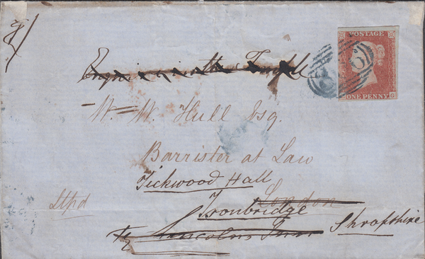 64080 - BLUE '306' NUMERAL OF FROME (SOMS.) ON REDIRECTED COVER (SPEC B1xb)/