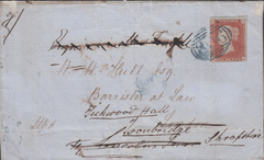 64080 - BLUE '306' NUMERAL OF FROME (SOMS.) ON REDIRECTED COVER (SPEC B1xb)/