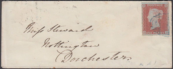 64081 - Pl.97 (DI)(SG8). 1850 envelope Shaftesbury to Dorc...