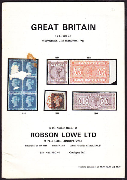 64126 - ROBSON LOWE GREAT BRITAIN SPECIALISED 1969 26th Fe...