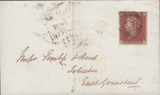 64150 - Pl.56(JI)(SG8) ON COVER. 1845 wrapper London to East Grinst...