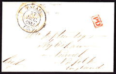 64221 - 1843 NORFOLK/INCOMING MAIL EX CALAIS. Envelope Calais to Nor...