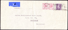 64364 - 1947 MAIL BRADFORD (YORKS) TO NEW ZEALAND. Large envelope (230x103) Bradford (Yorks) to New Zealand with...