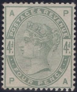 64678 - 1883 4d green (SG 192). A good to fine large part ...
