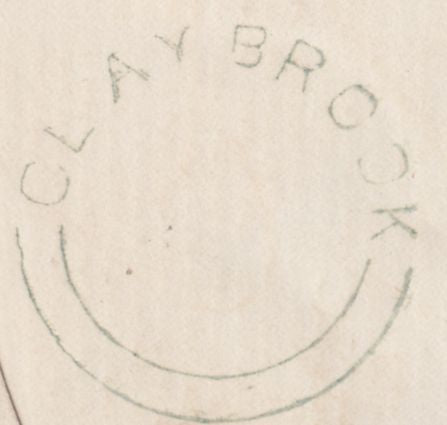 64907 - 1858 LEICS/'CLAYBROOK' UDC. Envelope with letter used l...