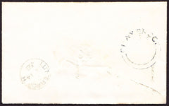 64911 - 1858 LEICS/'CLAYBROOK' UDC. 1858 envelope, with letter used l...