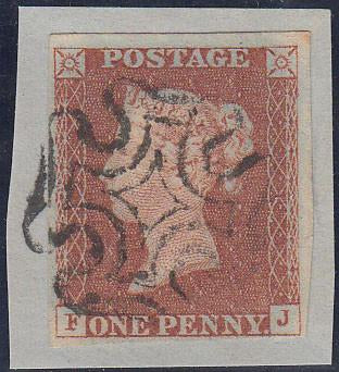 65540 - 1843 1d pl.31 (FJ)(SG 8). Good to fine used letter...