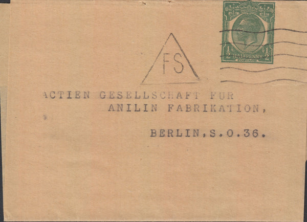 66058 - UK PRINTED MATTER RATE 1915-1937. A fine group of 7 usages