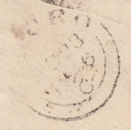 66293 1846 MAIL BRISTOL TO TRURO WITH 'Redland/Penny Post' HAND STAMP (BS159).