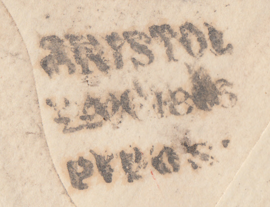 66293 1846 MAIL BRISTOL TO TRURO WITH 'Redland/Penny Post' HAND STAMP (BS159).