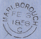 66676 1857 DIE 2 1D PL.33 ROSE-RED ON WHITE PAPER (SG40)(CF) ON COVER MARLBOROUGH TO GLASGOW.