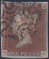 66789 1841 1d PL.14 (SG8)(NA) GOOD USED.