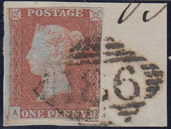 66802 - 1845 1d pl.59 (AG)(SG 8). Used example, touched tw...