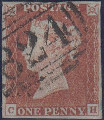 66812 - PL.41 (CH)(SG8). 1843 1d pl. 41 good used lettered...