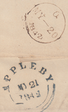 66818 - 1842 LONDON MALTESE CROSS ON COVER/PL.20(PF)(SG8). Fine letter Cheapside