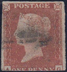 66839 - PL.159(AG)(SG8). 1852 1d pl.159 used example lette...