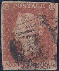 66842 - PL.160 (AG)(SG8). 1852 1d pl.160 good used lettere...