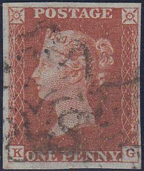 67038 - PL.41 (KG)(SG8). 1843 1d pl.41 good used lettered ...