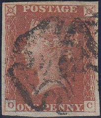 67047 - PL.41 (OC)SG8). 1843 1d pl.41 good used lettered O...