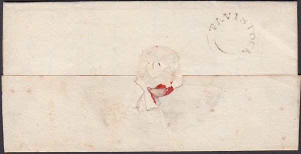 67171 - 1831 DEVON/'TAVISTOCK' UDC(DN1327). Letter (some soiling) Tavistock to Plymouth dated 28t...