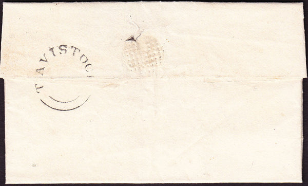 67172 - 1831 DEVON/'TAVISTOCK' UDC(DN1327). Letter Tavistock to Launceston dated 2...