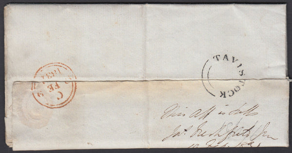 67175 - 1831 DEVON/'TAVISTOCK' UDC(DN1327). 1831 legal document Tavistock to London wit...