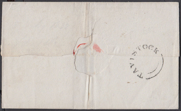 67181 - 1832 DEVON/'TAVISTOCK' UDC (DN1327). Wrapper Tavistock to Liskeard dated Ju...